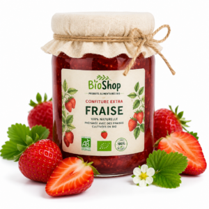 confiture de fraises bio