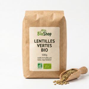 lentilles vertes 500g